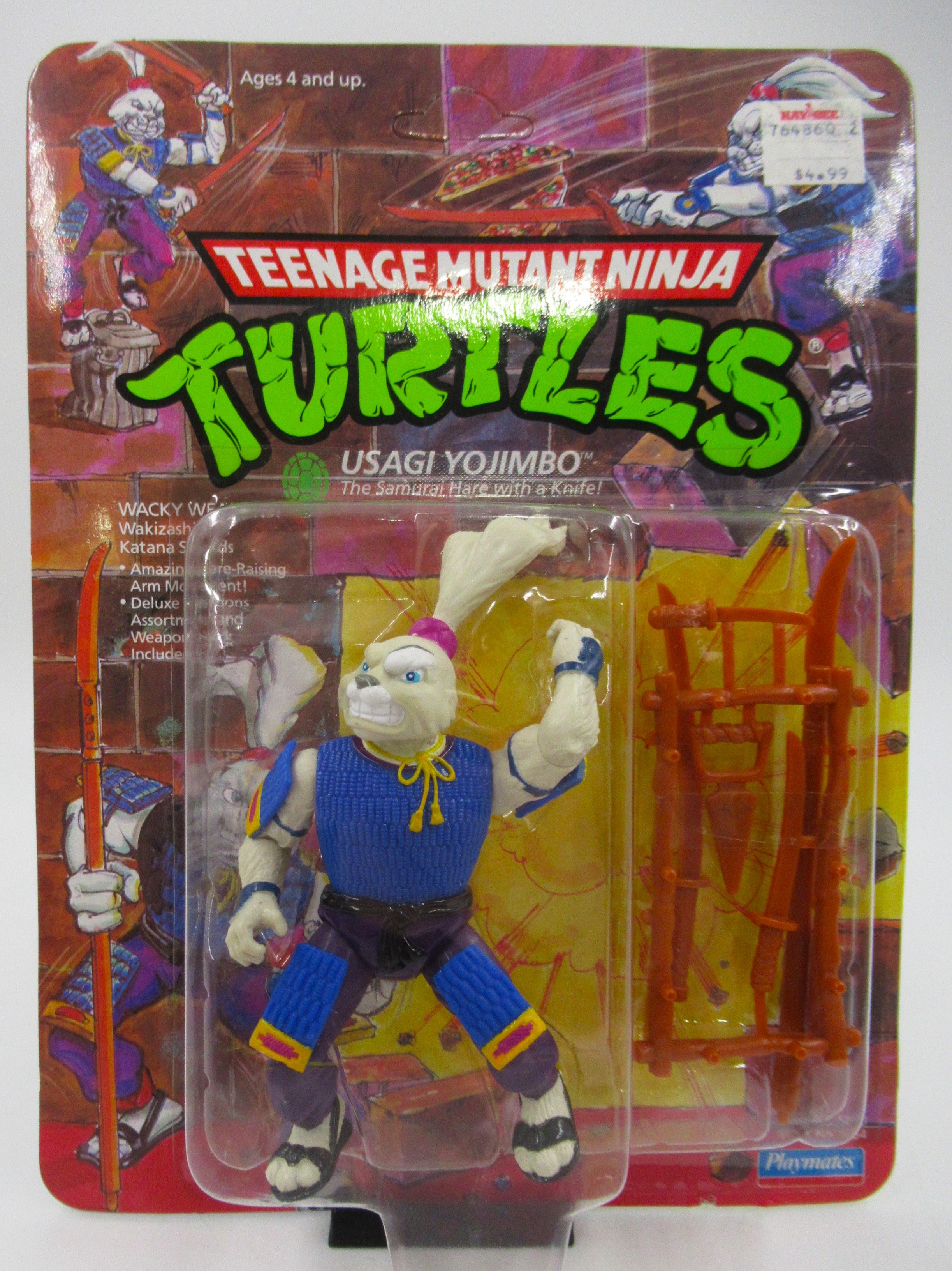 Teenage Mutant Ninja Turtles Usagi Yojimbo 4.5" Figure TMNTs - Playmates (1990)